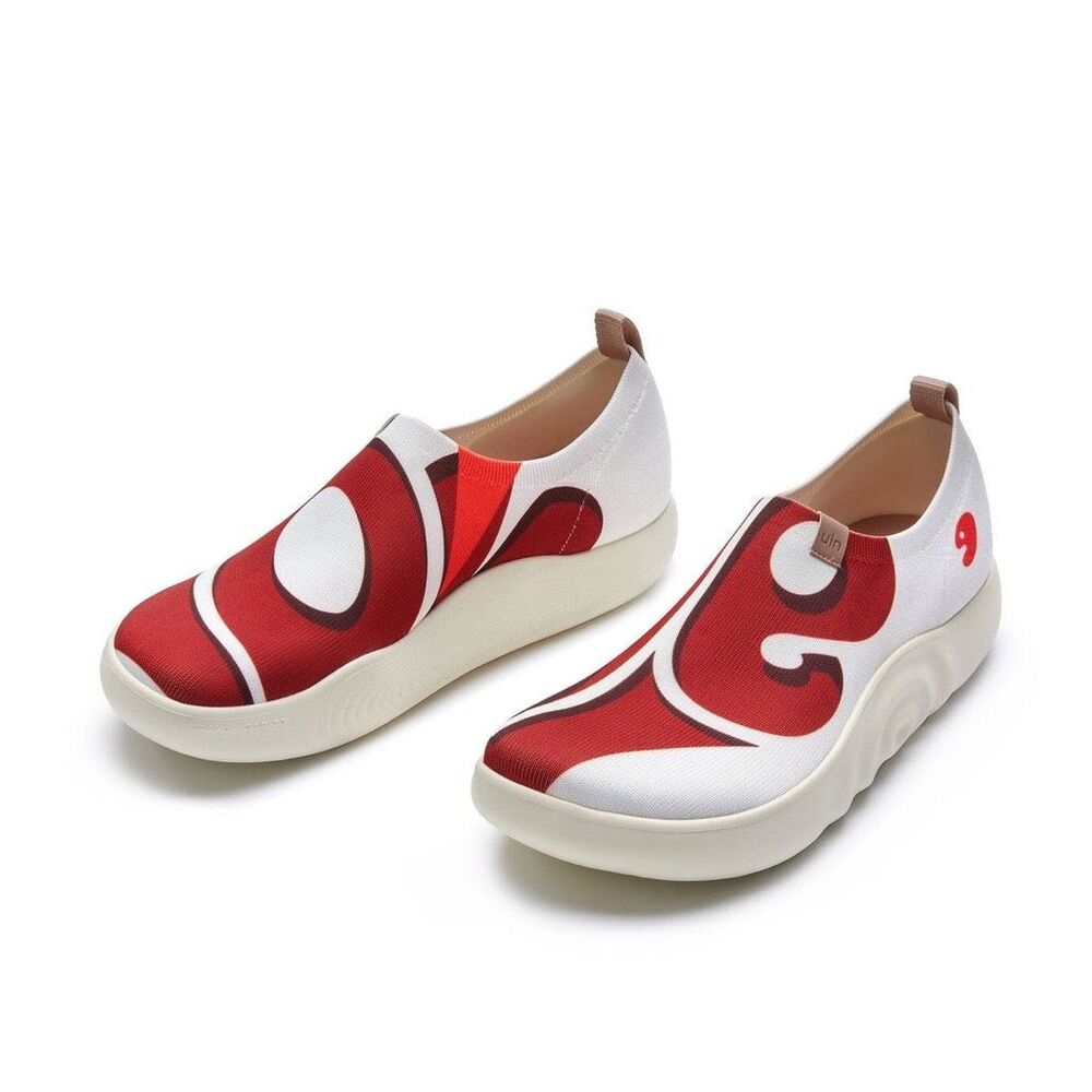 UIN Women's Walking Shoes Slip On Casual Sneaker (Passionate Love - Toledo X)